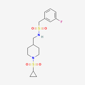 N-((1-(cyclopropylsulfonyl)piperidin-4-yl)methyl)-1-(3-fluorophenyl)methanesulfonamide