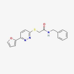 N-benzyl-2-[6-(furan-2-yl)pyridazin-3-yl]sulfanylacetamide