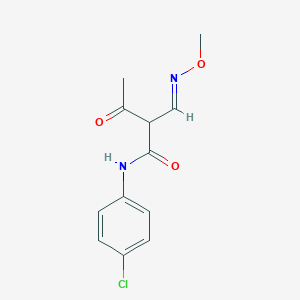 N-(4-chlorophenyl)-2-[(methoxyimino)methyl]-3-oxobutanamide