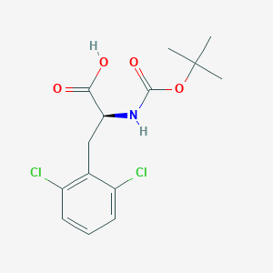 molecular formula C14H17Cl2NO4 B2467072 Boc-2,6-Dichloro-L-Phenylalanine CAS No. 261165-15-5