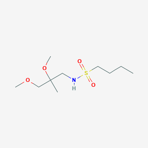 molecular formula C10H23NO4S B2467110 N-(2,3-dimethoxy-2-methylpropyl)butane-1-sulfonamide CAS No. 2097893-41-7
