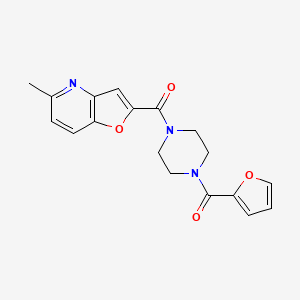 (4-(Furan-2-carbonyl)piperazin-1-yl)(5-methylfuro[3,2-b]pyridin-2-yl)methanone