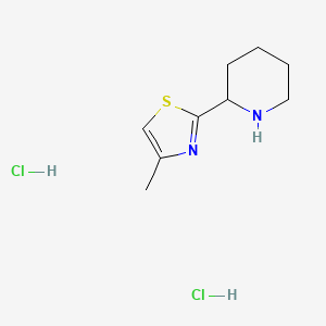 4-Methyl-2-piperidin-2-yl-1,3-thiazole;dihydrochloride