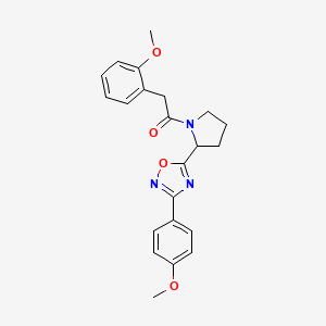 3-(4-Methoxyphenyl)-5-{1-[(2-methoxyphenyl)acetyl]pyrrolidin-2-yl}-1,2,4-oxadiazole
