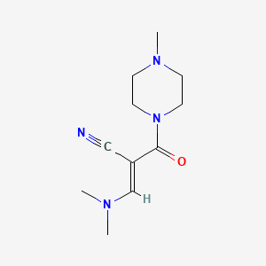 (E)-3-(dimethylamino)-2-[(4-methylpiperazino)carbonyl]-2-propenenitrile