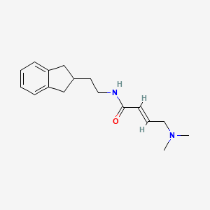 (E)-N-[2-(2,3-Dihydro-1H-inden-2-yl)ethyl]-4-(dimethylamino)but-2-enamide