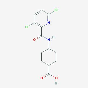 4-(3,6-Dichloropyridine-2-amido)cyclohexane-1-carboxylic acid