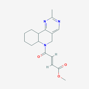 Methyl (E)-4-(2-methyl-6a,7,8,9,10,10a-hexahydro-5H-pyrimido[5,4-c]quinolin-6-yl)-4-oxobut-2-enoate
