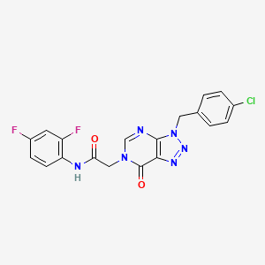 2-(3-(4-chlorobenzyl)-7-oxo-3H-[1,2,3]triazolo[4,5-d]pyrimidin-6(7H)-yl)-N-(2,4-difluorophenyl)acetamide