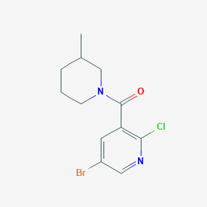 5-Bromo-2-chloro-3-(3-methylpiperidine-1-carbonyl)pyridine