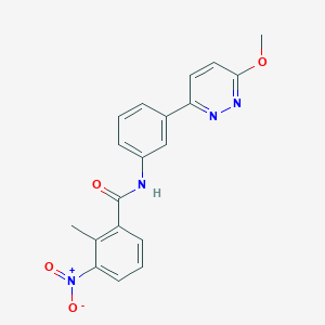 N-[3-(6-methoxypyridazin-3-yl)phenyl]-2-methyl-3-nitrobenzamide