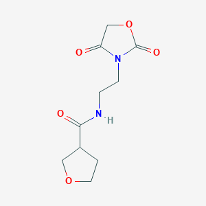 molecular formula C10H14N2O5 B2467243 N-[2-(2,4-dioxo-1,3-oxazolidin-3-yl)ethyl]oxolane-3-carboxamide CAS No. 2034339-09-6