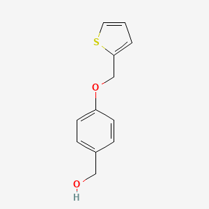 molecular formula C12H12O2S B2467255 [4-(Thiophen-2-ylmethoxy)phenyl]methanol CAS No. 881447-91-2