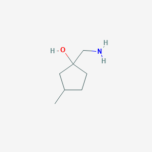 molecular formula C7H15NO B2467264 1-(Aminomethyl)-3-methylcyclopentan-1-ol CAS No. 408352-45-4