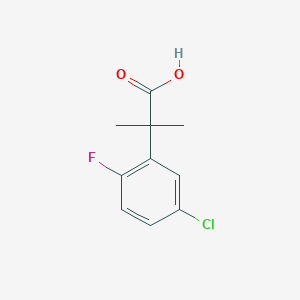 molecular formula C10H10ClFO2 B2467266 2-(5-氯-2-氟苯基)-2-甲基丙酸 CAS No. 1260741-63-6