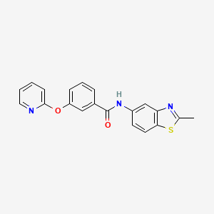 N-(2-methylbenzo[d]thiazol-5-yl)-3-(pyridin-2-yloxy)benzamide