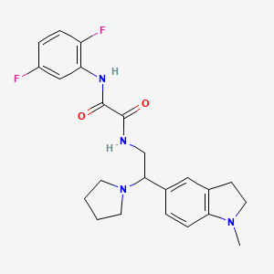 N1-(2,5-difluorophenyl)-N2-(2-(1-methylindolin-5-yl)-2-(pyrrolidin-1-yl)ethyl)oxalamide