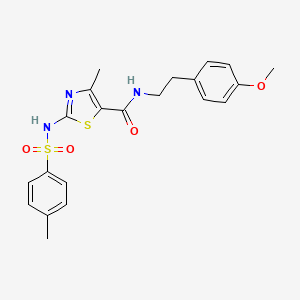 N-(4-methoxyphenethyl)-4-methyl-2-(4-methylphenylsulfonamido)thiazole-5-carboxamide