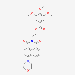 2-(6-Morpholin-4-yl-1,3-dioxobenzo[de]isoquinolin-2-yl)ethyl 3,4,5-trimethoxybenzoate