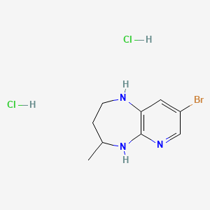 8-Bromo-4-methyl-2,3,4,5-tetrahydro-1H-pyrido[2,3-b][1,4]diazepine;dihydrochloride