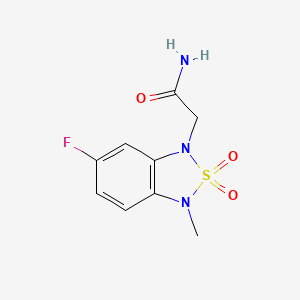 2-(6-fluoro-3-methyl-2,2-dioxidobenzo[c][1,2,5]thiadiazol-1(3H)-yl)acetamide