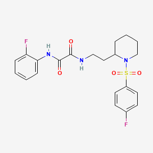 N''-(2-fluorophenyl)-N-[2-[1-(4-fluorophenyl)sulfonyl-2-piperidinyl]ethyl]oxamide