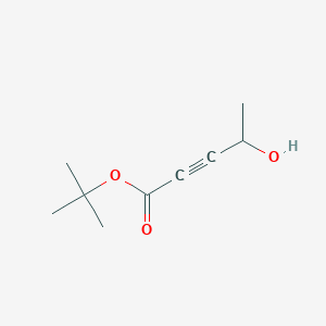 molecular formula C9H14O3 B2467342 tert-Butyl 4-hydroxypent-2-ynoate CAS No. 1000021-62-4