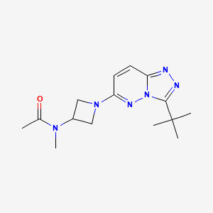 molecular formula C15H22N6O B2467599 N-(1-(3-(tert-butyl)-[1,2,4]triazolo[4,3-b]pyridazin-6-yl)azetidin-3-yl)-N-methylacetamide CAS No. 2320219-54-1