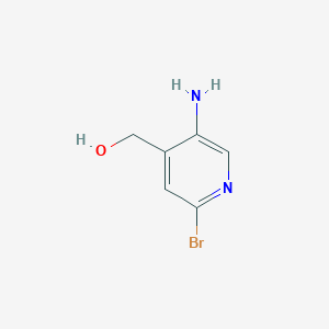 molecular formula C6H7BrN2O B2467602 (5-Amino-2-bromo-4-pyridyl)methanol CAS No. 1806963-89-2
