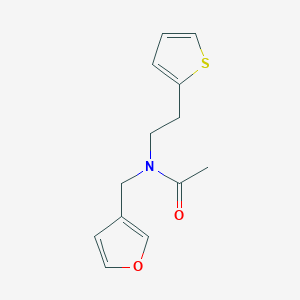 molecular formula C13H15NO2S B2467659 N-(furan-3-ylmethyl)-N-(2-(thiophen-2-yl)ethyl)acetamide CAS No. 1428350-33-7