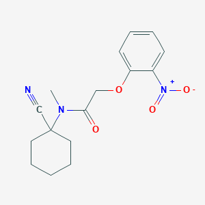 molecular formula C16H19N3O4 B2467709 N-(1-cyanocyclohexyl)-N-methyl-2-(2-nitrophenoxy)acetamide CAS No. 940265-24-7