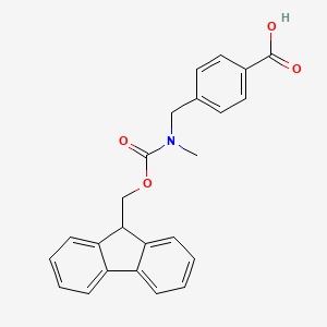 4-({[(9H-fluoren-9-ylmethoxy)carbonyl](methyl)amino}methyl)benzoic acid