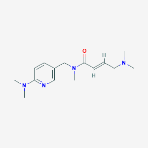 (E)-4-(Dimethylamino)-N-[[6-(dimethylamino)pyridin-3-yl]methyl]-N-methylbut-2-enamide