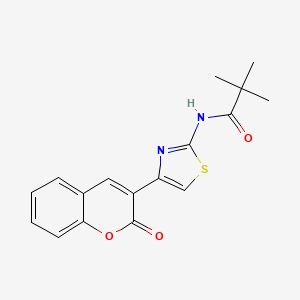N-(4-(2-oxo-2H-chromen-3-yl)thiazol-2-yl)pivalamide