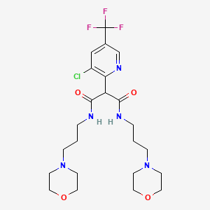 2-[3-chloro-5-(trifluoromethyl)-2-pyridinyl]-N~1~,N~3~-bis(3-morpholinopropyl)malonamide