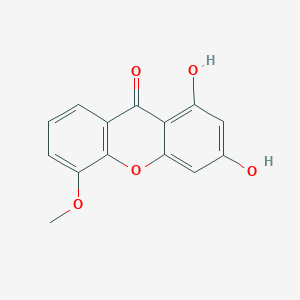 molecular formula C14H10O5 B2467731 1,3-dihydroxy-5-methoxy-9H-xanthen-9-one CAS No. 6563-47-9