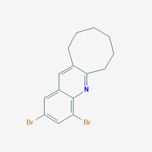 molecular formula C15H15Br2N B2467775 2,4-Dibromo-6,7,8,9,10,11-hexahydrocycloocta[b]quinoline CAS No. 861206-09-9