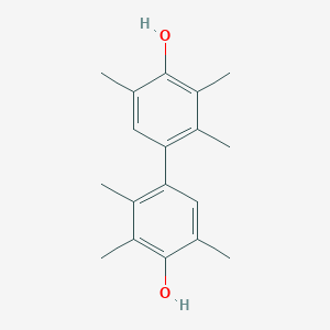 molecular formula C18H22O2 B024678 2,2',3,3',5,5'-hexamethyl-[1,1'-biphenyl]-4,4'-diol CAS No. 19956-76-4