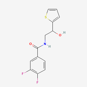 3,4-difluoro-N-(2-hydroxy-2-(thiophen-2-yl)ethyl)benzamide