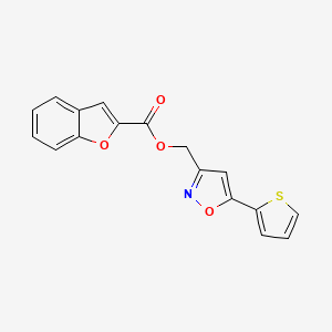 (5-(Thiophen-2-yl)isoxazol-3-yl)methyl benzofuran-2-carboxylate