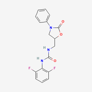 1-(2,6-Difluorophenyl)-3-((2-oxo-3-phenyloxazolidin-5-yl)methyl)urea
