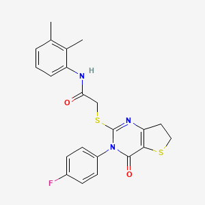 N-(2,3-dimethylphenyl)-2-[[3-(4-fluorophenyl)-4-oxo-6,7-dihydrothieno[3,2-d]pyrimidin-2-yl]sulfanyl]acetamide