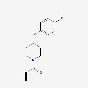 1-[4-[(4-Methoxyphenyl)methyl]piperidin-1-yl]prop-2-en-1-one