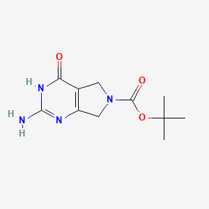 tert-butyl 2-amino-4-hydroxy-5H,6H,7H-pyrrolo[3,4-d]pyrimidine-6-carboxylate