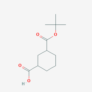 3-[(Tert-butoxy)carbonyl]cyclohexane-1-carboxylic acid