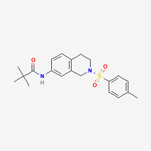 N-(2-tosyl-1,2,3,4-tetrahydroisoquinolin-7-yl)pivalamide