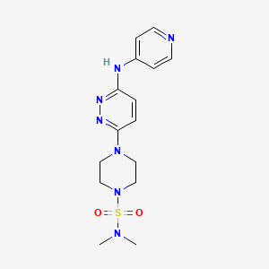 N,N-dimethyl-4-(6-(pyridin-4-ylamino)pyridazin-3-yl)piperazine-1-sulfonamide