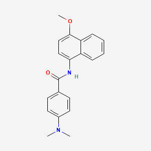 4-(dimethylamino)-N-(4-methoxynaphthalen-1-yl)benzamide