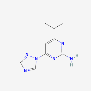 4-Propan-2-yl-6-(1,2,4-triazol-1-yl)pyrimidin-2-amine