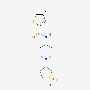 N-(1-(1,1-dioxidotetrahydrothiophen-3-yl)piperidin-4-yl)-4-methylthiophene-2-carboxamide